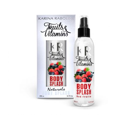 KARINA RABOLINI BODY SPLASH FRUITS Y VITAMINS RED FRUIT X 200 ML.